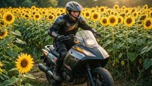 Chopper Sunflower Field