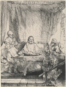 Christ at Emmaus: the Larger Plate