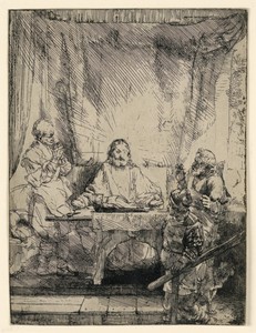 Christ at Emmaus: The Larger Plate