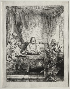 Christ at Emmaus: The Larger Plate