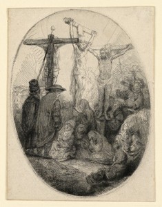 Christ Crucified Between the Two Thieves: An Oval Plate