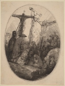 Christ Crucified between the Two Thieves: an Oval Plate