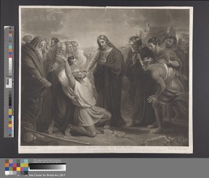 Christ giving sight to the blind