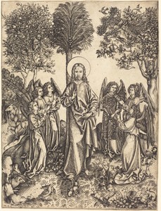 Christ in the Wilderness Served by Angels