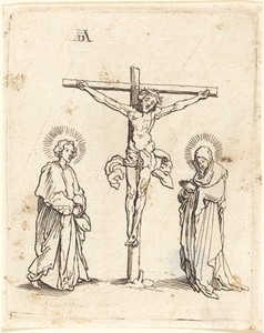 Christ on the Cross Between Saint John and Mary