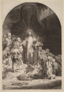 Christ Preaching and Healing (Fragment from the Hundred Guilder Print)