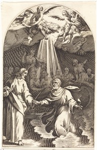 Christ Walking on the Water [first plate]