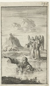 Christen door de rivier geleid