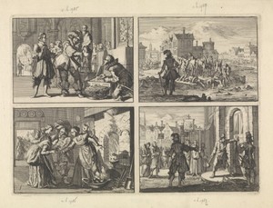 Christiaan, hertog van Brunswijk, vindt in de Dom van het door hem veroverde Paderborn schatten waaronder het gouden beeld van Liborius, 1622 / Johan 't Serclaes, graaf van Tilly, heeft Minden veroverd en laat zijn slachtoffers in Wertha werpen, 1626 / In Langengunz (Hessen) wordt het boekje "Paradyshofken" onbeschadigd uit een brandende oven gehaald, 1624 / Deur van de hervormde kerk te Wesel wordt met geweld geopend, 1628