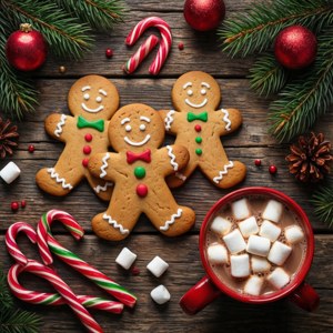 Christmas Cookie Flatlay
