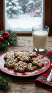 Christmas Cookies and Milk