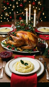 Christmas Dinner Table Setting