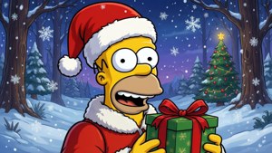 Christmas Homer Santa