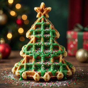 Christmas Tree Waffle