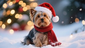 Christmas Yorkie