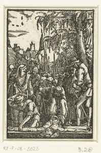 Christus aan het kruis genageld