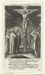 Christus aan het kruis krijgt vocht uit een spons