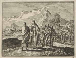 Christus bestraft Petrus