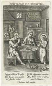 Christus bidt voor het eten