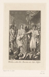 Christus en Barabbas voor Pontius Pilatus