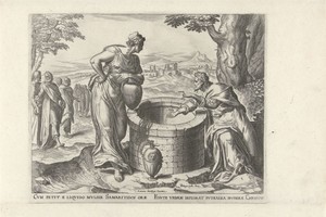 Christus en de Samaritaanse vrouw bij de bron