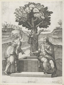 Christus en de Samaritaanse vrouw bij de put