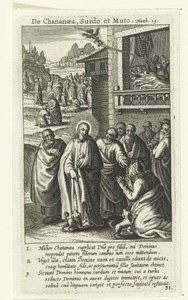 Christus geneest de dochter van een vrouw uit Kanaän