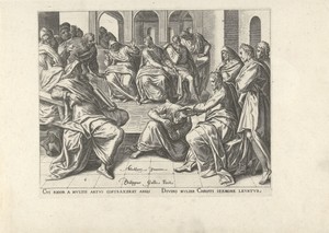 Christus geneest een bezeten vrouw