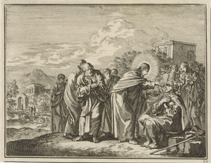Christus geneest een man die blind geboren is