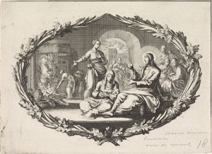 Christus in het huis van Marta en Maria