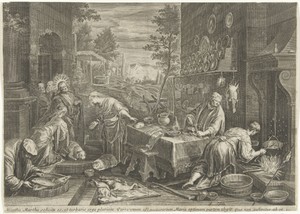Christus in het huis van Marta en Maria
