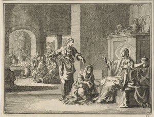 Christus in het huis van Marta en Maria
