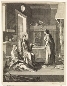Christus in het huis van Marta en Maria