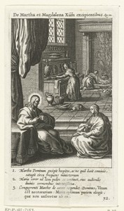 Christus in het huis van Marta en Maria