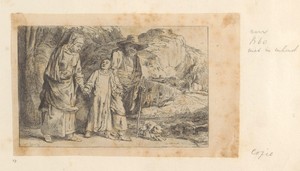 Christus keert terug uit de Tempel met Jozef en Maria