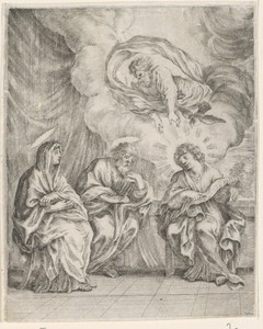 Christus legt de schrift uit aan Maria en Jozef