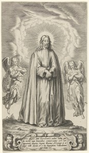 Christus met twee engelen