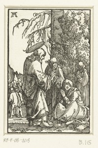 Christus neemt afscheid van Maria