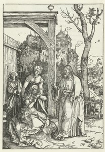 Christus neemt afscheid van Maria