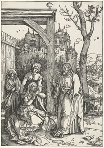 Christus neemt afscheid van Maria