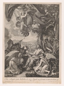 Christus omringd door engelen