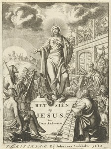 Christus omringd door geloofshelden uit het Oude Verbond