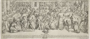 Christus op de bruiloft te Kana (onderste deel)