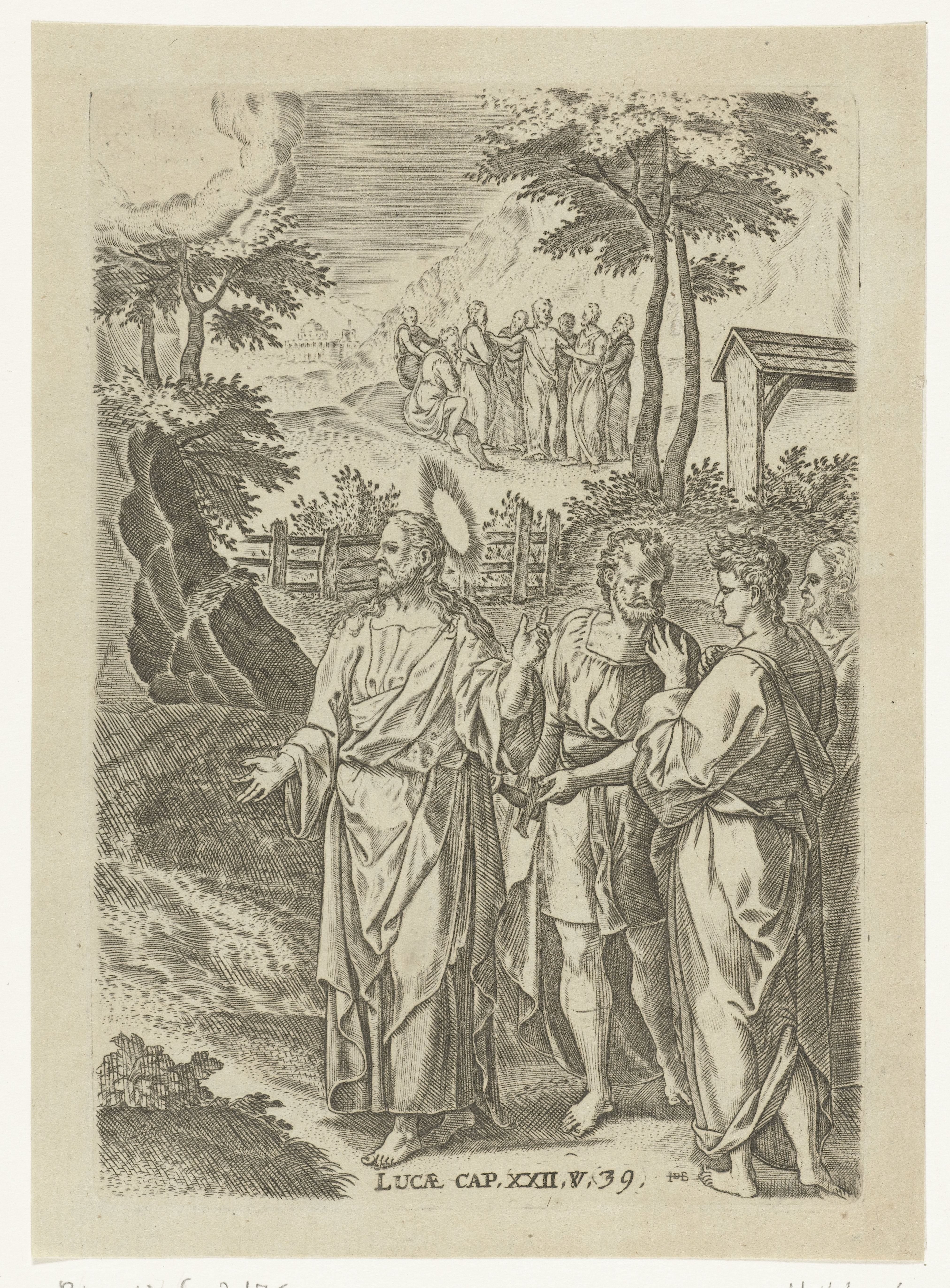 Christus op de Olijfberg by Abraham de Bruyn