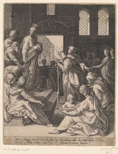 Christus predikt in de tempel