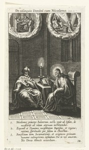 Christus spreekt met Nicodemus bij nacht