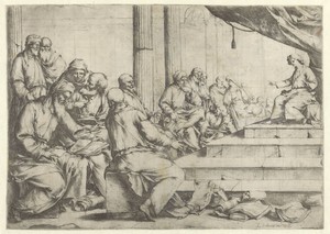 Christus tussen de schriftgeleerden in de tempel