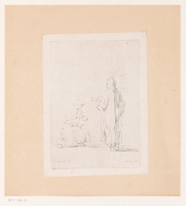 Christus voor een geknielde biddende man