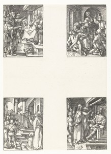 Christus voor Kajafas, Bespotting, Christus voor Pilatus, Christus voor Herodes