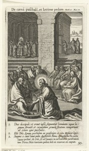 Christus wast de voeten van de apostelen